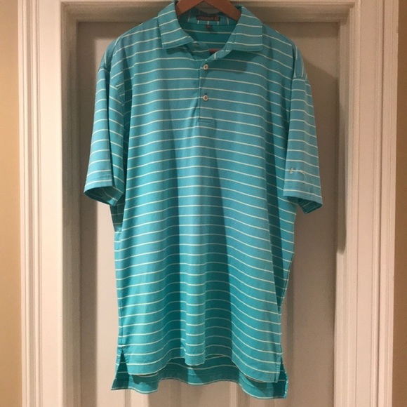 Peter Millar Summer Comfort Striped Golf Polo - Picture 5 of 6